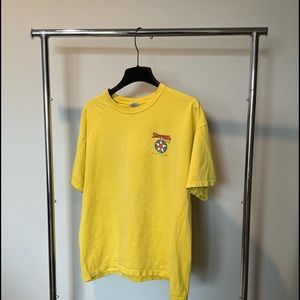 Yellow graphic tee (planes)